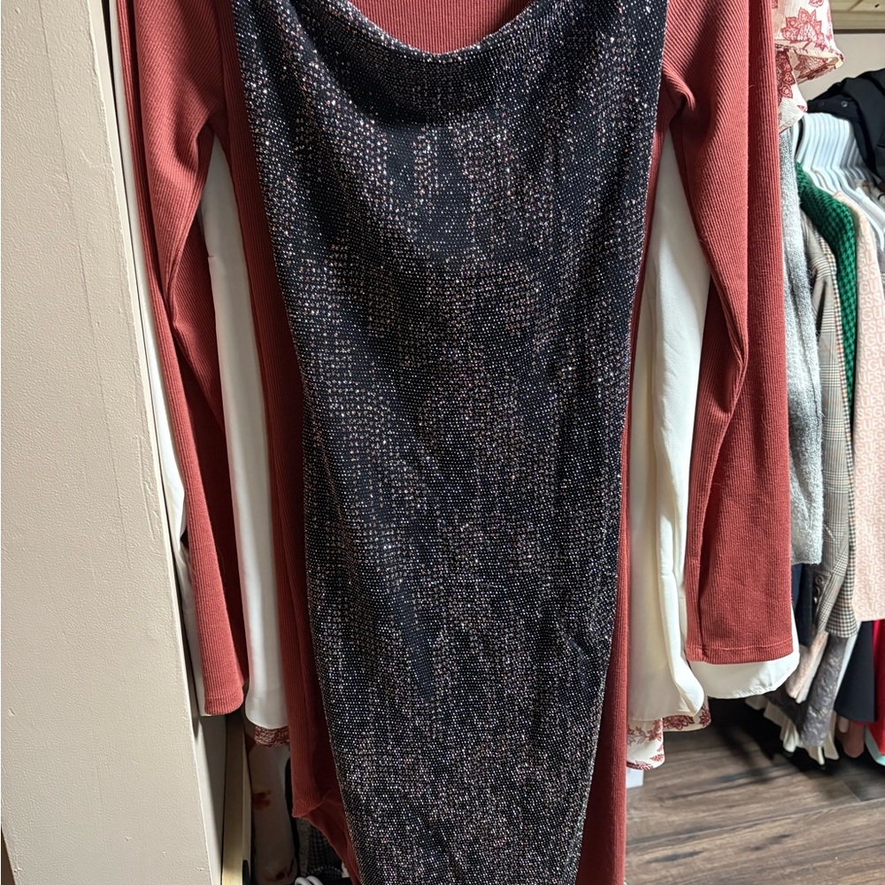 Eclipse Black and Red Mini Dress